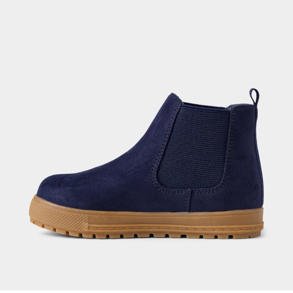 GAP Baby & Toddler Vegan Suede High-Top Dark Blue Sneakers Size 5